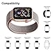 AdMaster Compatible for Apple Watch Band 38mm 40mm, Soft Nylon Sport Loop Replacement Wristband Compatible iWatch Apple Watch Series 4/3/2/1 Pink Sand