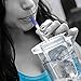 Portable Personal Water Filter Straw Purifier | Filtration for Survival Emergency Travel Camping Hiking Backpacking and Home | Purification w/Patented Technology fits in Bottles|Storage Tube Included
