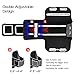 Sports Running Armband Case Works with iPhone 8 Plus/ 7 Plus/ 6S Plus/ 6 Plus/X 8 7 6S 6, Eaxxfly Fingerprint Touch Supported Phone Arm Band Reflecte Velcro Card Key Hold