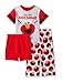 Sesame Street Boys' Toddler 3-Piece Pajama Set, Elmo-Cherry Red, 3T