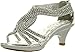 Fabulous Angel-37K Kids Little Girls Bling Rhinestone Platform Dress Heels Sandals,Silver,1