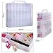 Nail Polish Organizer Holder-Lumcrissy Clear Plastic Nail Polish Box Adjustable Dividers Space Case Organizer Nail Gel Holder for Saver Storage Box