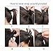 Straight Wrap around Ponytail Dark Brown blonde Ombre Hair Extensions 22inches Long Hairpiece for Women Girl Gift (22 Inch (Pack of 1), Straight- Dark brown+dark blonde)