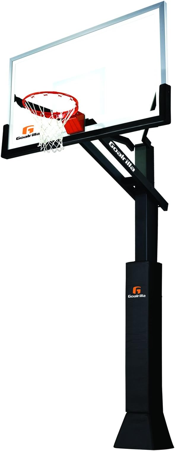 Goalrilla CV Adjustable-Height Basketball Hoop with Clear View Tempered Glass Backboard (Available in 54", 60", and 72")