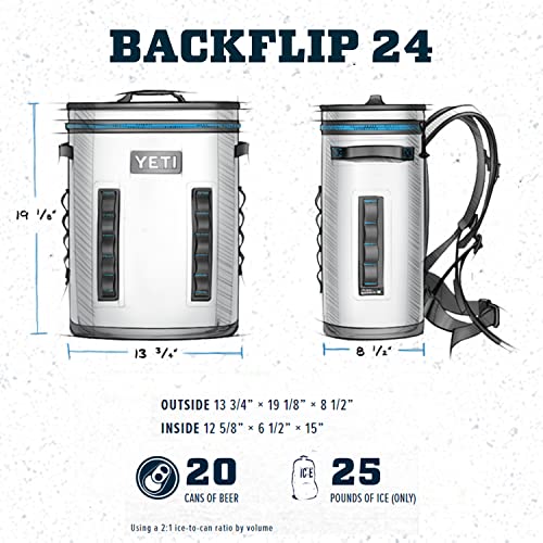 YETI Hopper Backflip 24 Soft Sided Cooler/Backpack, Coral Pricepulse