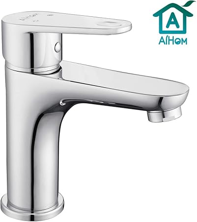 Aihom Robinet Salle Bain En Laiton Robinet Lavabo Surface Chrome Avec Mitigeur Lavabo Chaude Et Froide Robinetterie Salle De Bains Mousseur Abs Pour