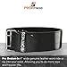 ProFitness Dark Leather Workout Belt (4 Inches Wide) – Proper Weightlifting Form – Lower Back and Lumbar Support for Powerlifting Workouts, Deadlifts (Black/Black, X-Large)