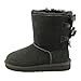 UGG Australia Children's Bailey Bow Little Kids Suede Boots,Black,US 4 Child US