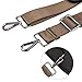 Qishare 59 Inch Shoulder Strap,Adjustable Universal Replacement Non-Slip Comfort Belt with Metal Hooks for Briefcase/Laptop Messenger Crossbody Bag Luggage/Duffel/Camera/Pet Carrier,Olive Brown