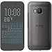 HTC Ice Premium Dot View Window Protective Case Cover with Auto On/Off Function for HTC One M9 - Grey