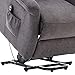 BONZY Classic Power Lift Chair Soft and Warm Fabric with Remote Control for Gentle Motor, Gray