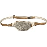 Myra Bag Oromos Upcycled Canvas & Cowhide Fanny Pack S-1391