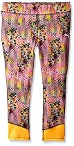 PUMA Big Girls' Active Legging Capri, Colorful Paint, 8-10 (Medium)