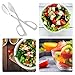 Salad Tongs, Kmeivol Heavy Duty Stainless Steel Serving Tongs, Polished Salad Servers 2 Pack, Buffet Party Catering Serving Tongs, Durable Salad Servers for Kitchen, Thickening Food Serving Tongs Set