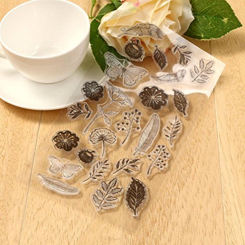 VESNIBA Stencil New Silicone Butterfly Flower Embossing Folder Template DIY Card Scrapbooking Decor - Thumbnail 2