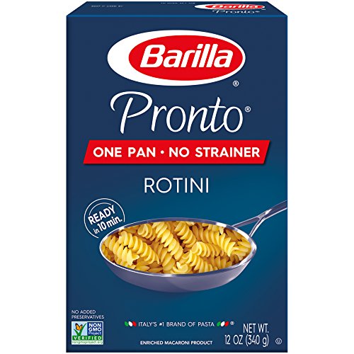 Barilla Pronto Pasta, Rotini, 12 Ounce (Pack of 8)