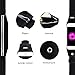AOOK Running Belt Waist Pack, Zipper Design/Transparent Touch Screen Window/Headphone Jack Fit for iPhone Xs Max, XR, XS/X, 8/7/6s Plus, 8/7/6/SE, Samsung Galaxy S10/S9/S8 Plus/No (5.5inch Black)