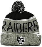 47 Brand Hats Men's The Oakland Raiders Calgary Pom Beanie