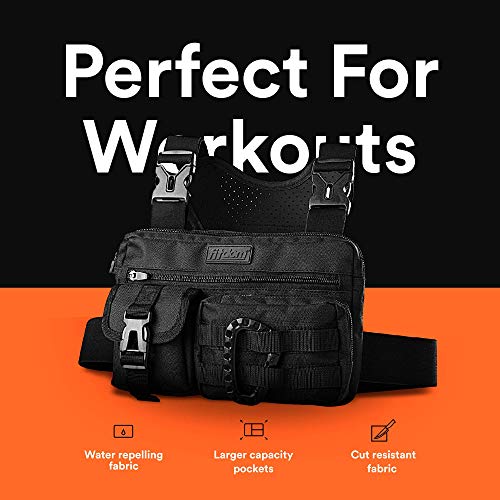 Fitdom Tactical Inspired Sports Utility Chest Pack. Chest Bag For Men