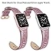 SWEES Leather Band Compatible with Apple Watch Bands 38mm 40mm 41mm 42mm Series 10, Elegant Top Grain Genuine Leather Bands Replacement Strap for Apple iWatch Series 10 9 8 7 6 5 4 3 2 1 SE2 SE Women