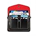 PU Leather Cellphone Pouch Bag with Shoulder Strap and Magnetic Button for Apple iPhone Samsung Galaxy and Other Smartphone Black