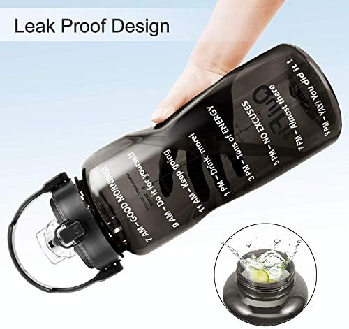 Blue BPA-free water bottle priced at $15.99.