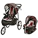 Graco Fastaction Fold Jogger Click Connect Travel System, Chili Red