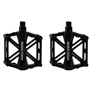 Bike Bicycle Alloy Pedals MTB Road Bike Bicycle BMX Ultralight Race, black