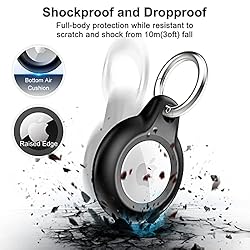 [2 Pack] Airtag Keychain for Apple Air Tag Holder