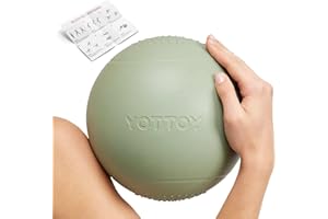 YOTTOY Small Exercise Ball，9-inch Pilates Ball with Anti-Burst Technology for Stability, Ideal for Yoga, Pilates, Physical Th