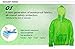 4ucycling Portable Hooded Raincoat Super Light Weight Green