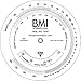 BMI Wheel Calculator 4.25 inch, Single sided, adult,1 Pack