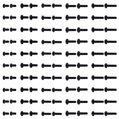 100-Pack HobbyPark M3 Screws Kit 3x8 3x10 3x12 3x14 3x16 RC Model Car Hardware Spare Parts Replacement