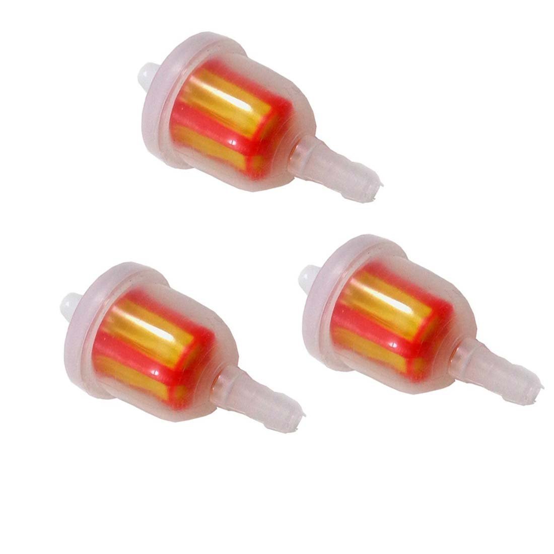 OxoxO 3pcs Gas Fuel Filter Compatible with 50cc 70cc 90cc 110cc 125cc Go Kart Moped Scooter Dirt Bike ATV Quad TaoTao SUNL Roketa