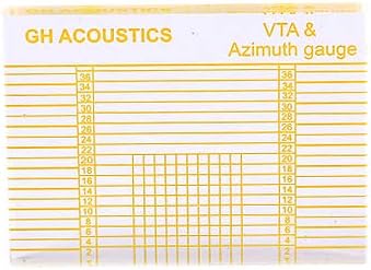 Alnicov LP Vinyl Record Player Measuring Phono Tonearm VTA/Cartridge Azimuth Ruler Balance Cartridge Azimuth Ruler
