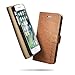 Spigen Wallet S iPhone 7 Case with Foldable Cover and Kickstand Feature for iPhone 7 2016 - Brown