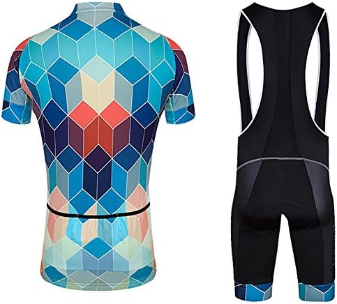 MYNEKO Mens Upgrade Pro Team Style Short Sleeve Cycling Jersey Suit Jersey and Bib Shorts S-XXXL