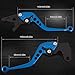 Short Adjustable Brake Clutch Levers -CNC Motorcycle Brake and Clutch Levers for YAMAHA YFM700 Raptor 700R 2007-2018