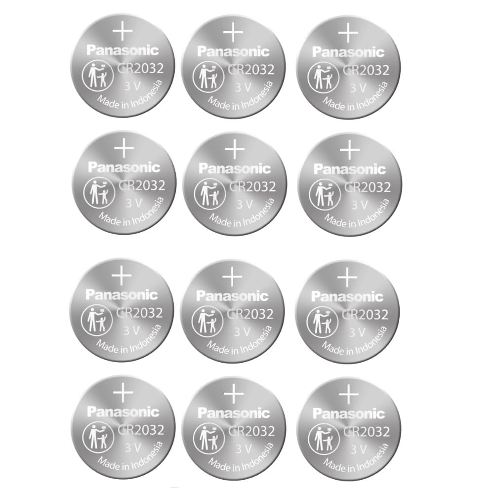 Panasonic CR2032 Specialist Lithium Coin Batteries (Pack of 12)