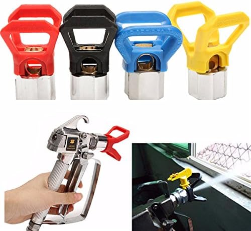 EsportsMJJ Airless Paint Spray Gun Tip Guard Compatible with Sprayer Tool -Red
