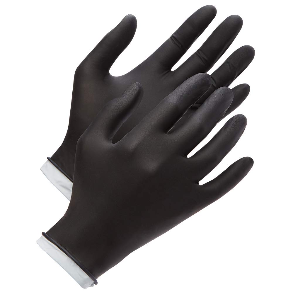 Venom Steel Premium Industrial Black Nitrile Gloves, One Size Fits Most