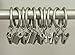 Urbanest Solid Metal Window Drapery Curtain Panel Ring with Eyelet, 1