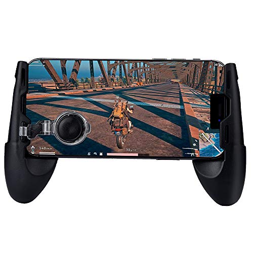 HIGHMIGOU Gaming Joystick Handle Holder Controller Mobile Phone+Shooter for PUBG Fortnite (Holder+Shooter, Samsung S7/S7 Edge) (Clear) - Thumbnail 4
