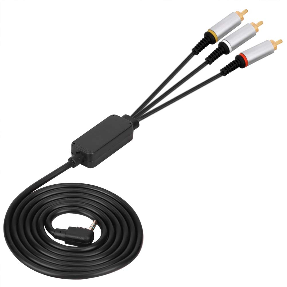 AV Cable for 2000 3000, 1.5M Audio Video Cord, ABS Component TV Lead Replacement Cable for Gaming Accessories