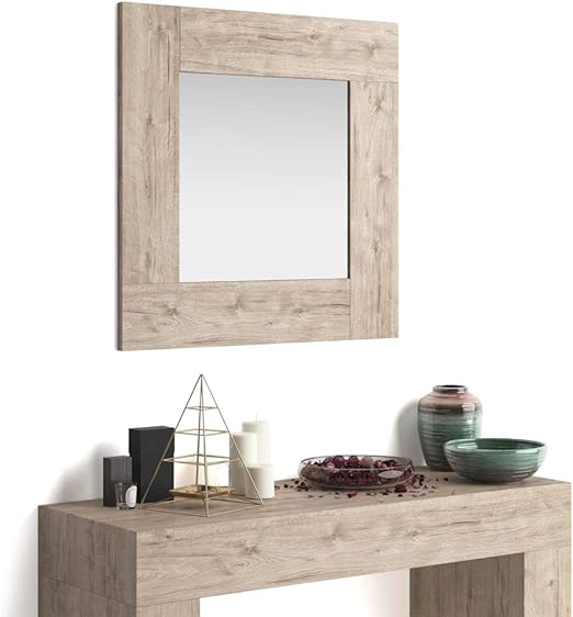 Mobilifiver Espejo De Pared Cuadrado Modelo Evolution Color