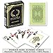 DA VINCI Italian 100% Plastic Playing Cards, Single Deck, Several Designs to Choose from (Green-Poker-Large-Index)