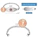 Divoti Custom Engraved Lovely Filigree Medical Alert Bracelet -Handmade Byzantine-Red-7.0