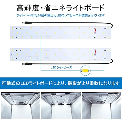 40cm】PULUZ 撮影ボックス 40*40*40cm撮影キット 調光可能 簡易