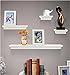 Shelving Solution Floating Wall Shelves (4 Shelves & 2 Frames, White)