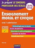 Image de Enseignement moral et civique - Professeur des écoles - Oral, admission - CRPE 2018